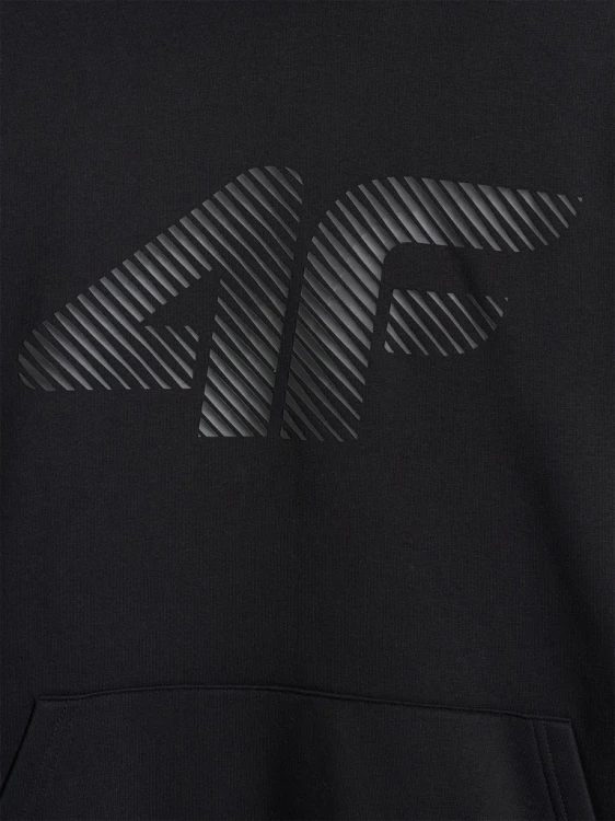 Nowa! 4F Bluza męska z kapturem czarna rozmiar XXL z dużym logo (444)