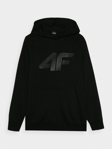 Nowa! 4F Bluza męska z kapturem czarna rozmiar XL z dużym logo (383)