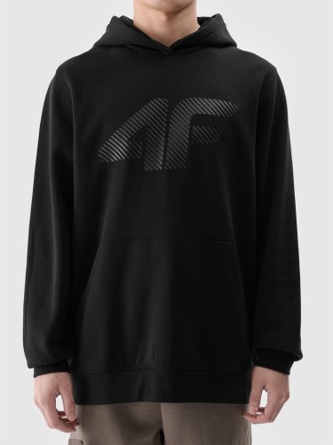 Nowa! 4F bluza męska z kapturem czarna rozmiar L z dużym logo (390)