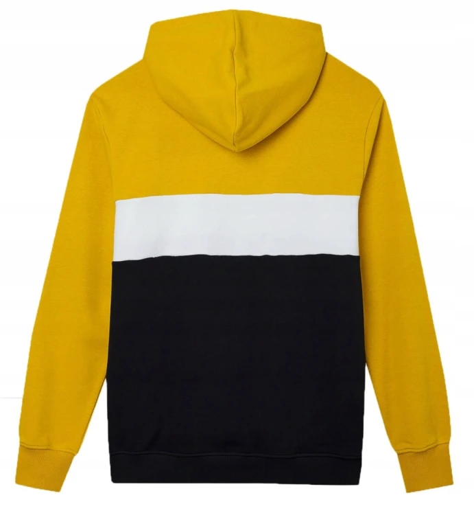 Nowa! 4F bluza męska trójkolorowa musztardowa rozmiar XXL kangurka (071)