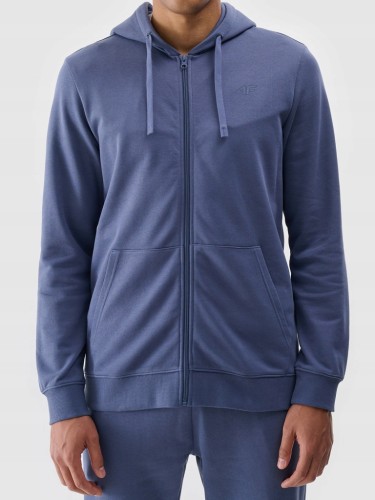Nowa! 4F Bluza Dresowa Męska Rozpinana z Kapturem r XXL niebieska (438)