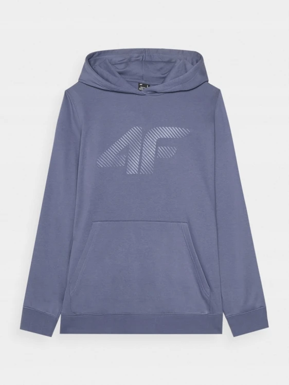 Nowa! 4F bluza męska Bluza 4F rozmiar L szaro niebieska z dużym logo (581)