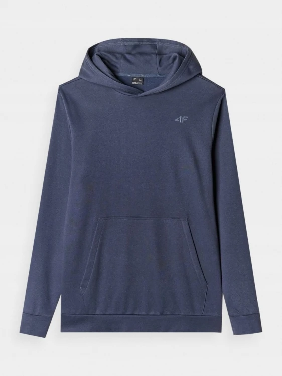 Nowa! Bluza Męska 4F z kapturem Basic Klasyczna kangurek Granatowa L (170)