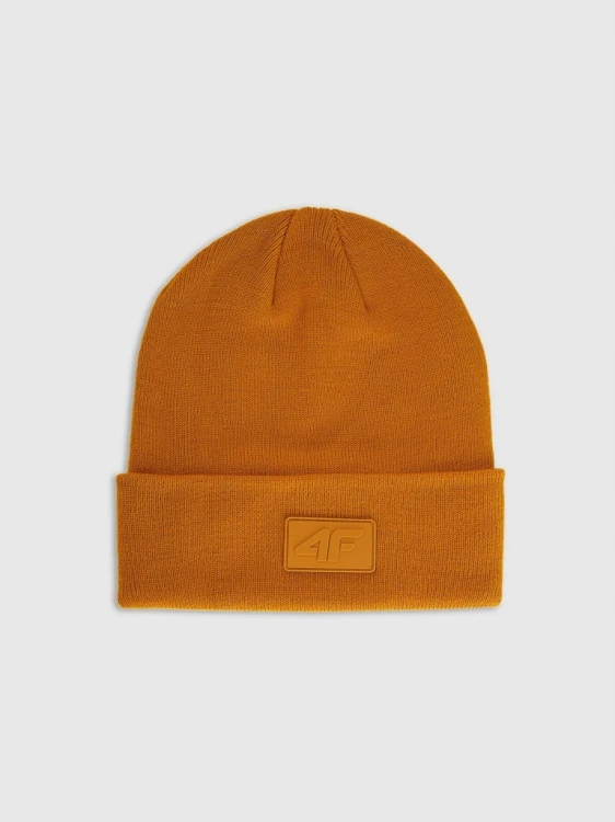 Nowa! 4F czapka zimowa beanie pomarańczowy rozmiar uniwersalny (758)