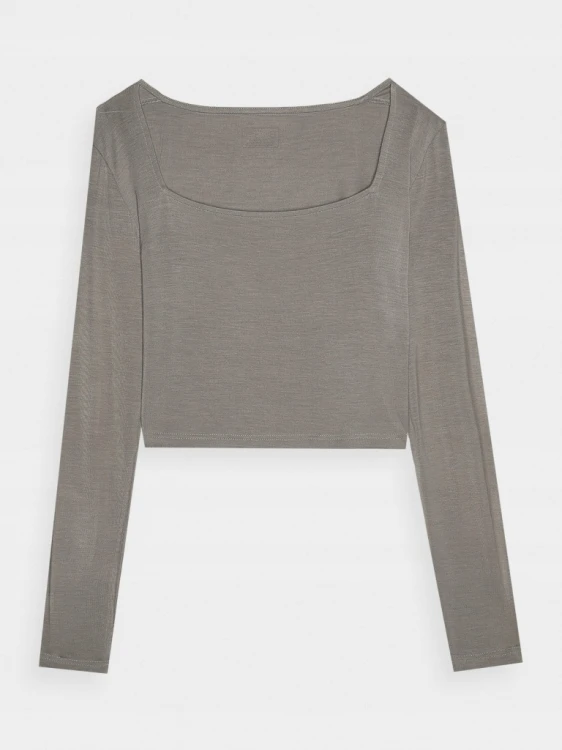 Nowy! Oryginalny 4F LONGSLEEVE DAMSKI S BRĄZOWY SLIM (147)