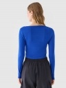 Nowy! Oryginalny 4F longsleeve damski dopasowany rozmiar L granatowy (055)