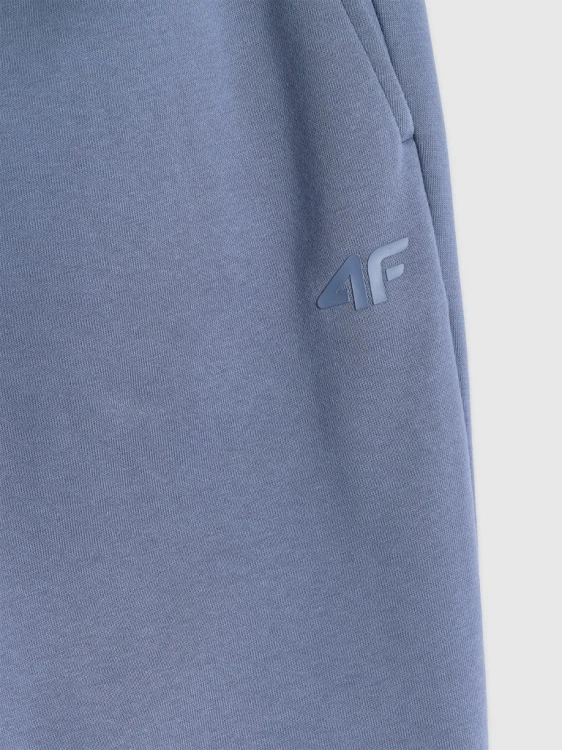 Nowe! 4F spodnie dresowe męskie M szaro niebieskie z małym logo (127)
