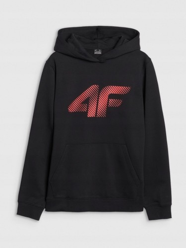 Nowa! 4F Bluza dresowa męska L czarna z dużym czerwonym logo (209)