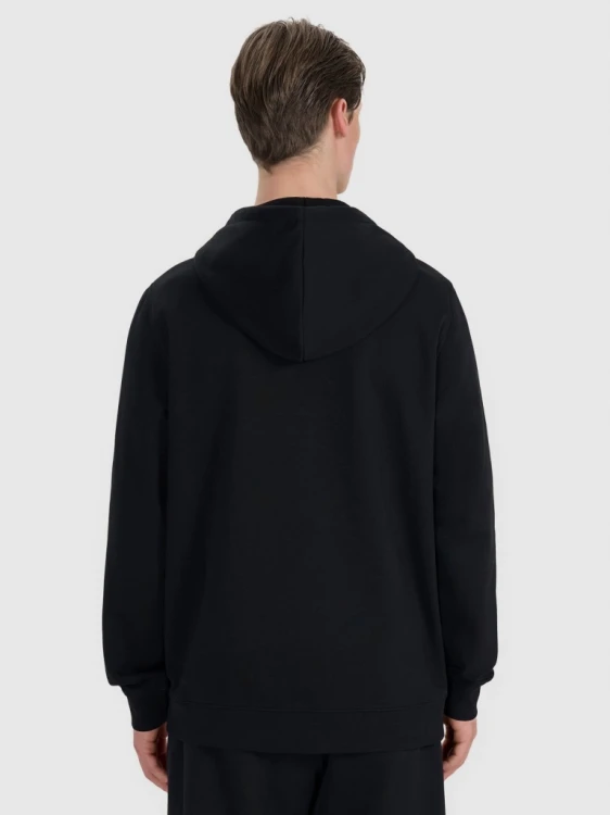 Nowa! 4F Bluza dresowa męska S czarna z dużym czerwonym logo (162)