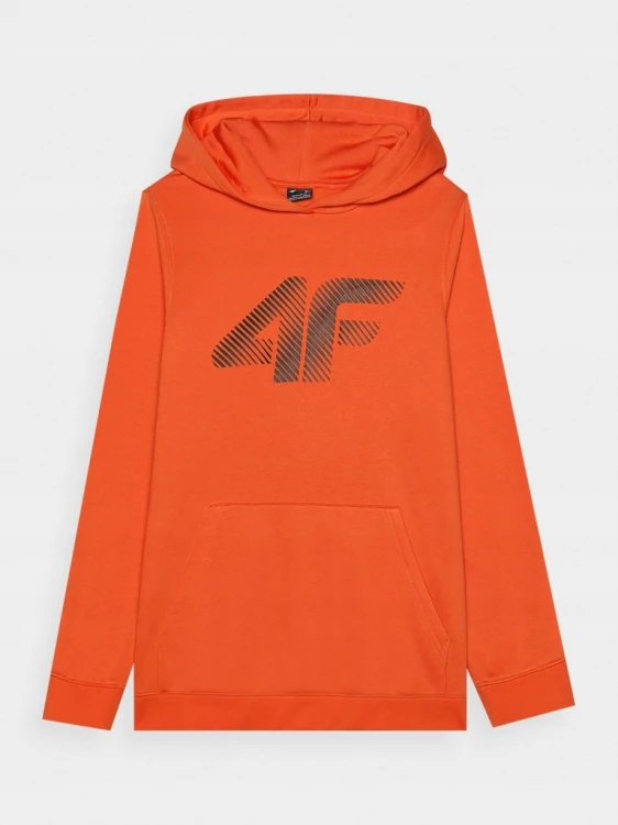 Nowa! 4F bluza z kapturem męska XXL czerwona z dużym czarnym logo (468)