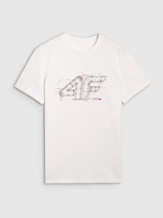Nowy! Oryginalny T-shirt męski okrągły dekolt 4F S dynamic (304)