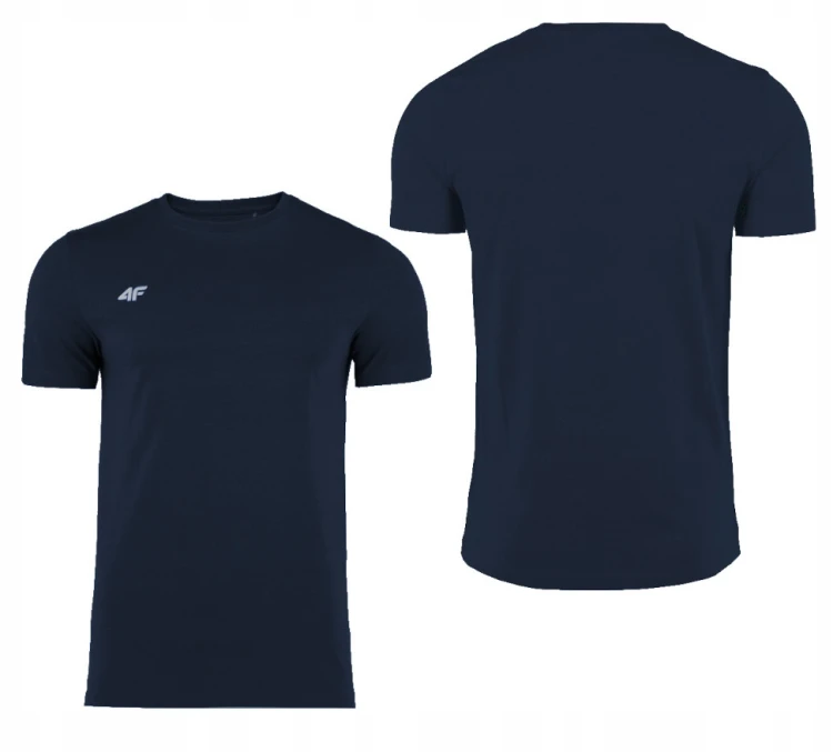 Nowy! Oryginalny 4F t-shirt męski XL ciemno granatowy z małym logo (602)