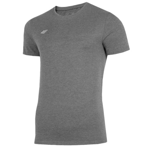 Nowy! Oryginalny 4F t-shirt męski L ciemno szary z małym srebrnym logo (026