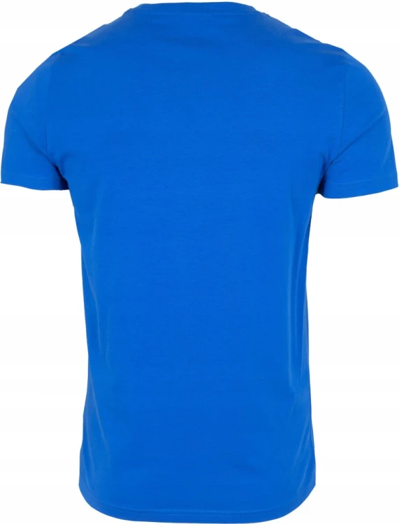 Nowy! Oryginalny 4F t-shirt męski XL niebieski z małym srebrnym logo (664)
