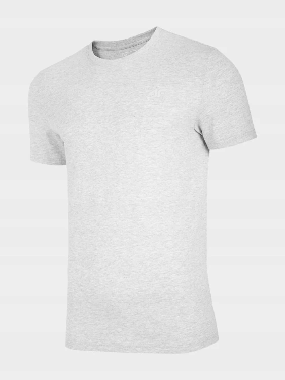 Nowy! Oryginalny 4F t-shirt męski XXL jasno szary z małym srebrnym logo 558