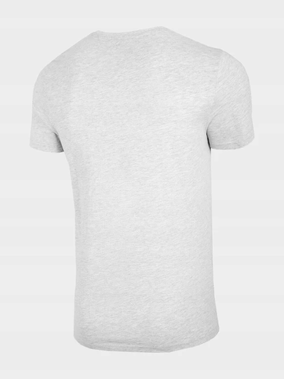 Nowy! Oryginalny 4F t-shirt męski XXL jasno szary z małym srebrnym logo 558