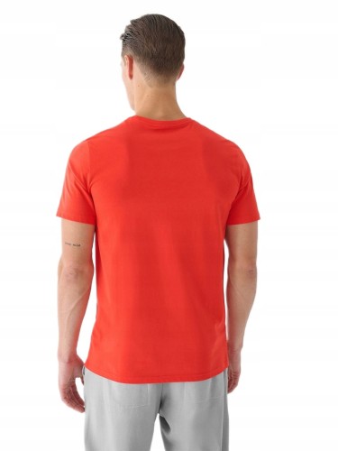 Nowy! Oryginalny 4F t-shirt męski XXL czerwony z małym czarnym logo (318)