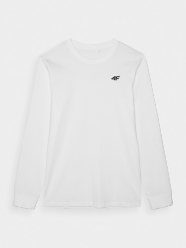 Nowy! Oryginalny 4F longsleeve męski XXL biały z małym czarnym logo (001)